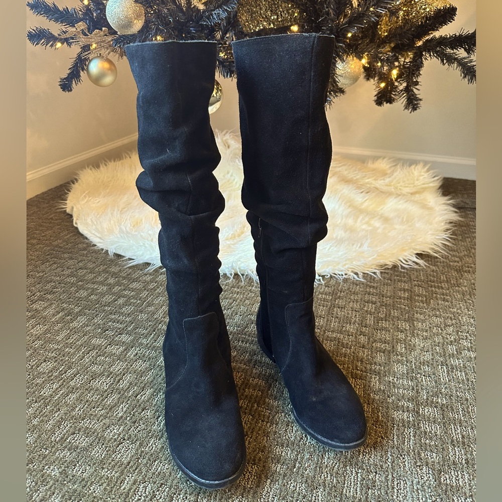 Steve Madden beacon boots in black suede